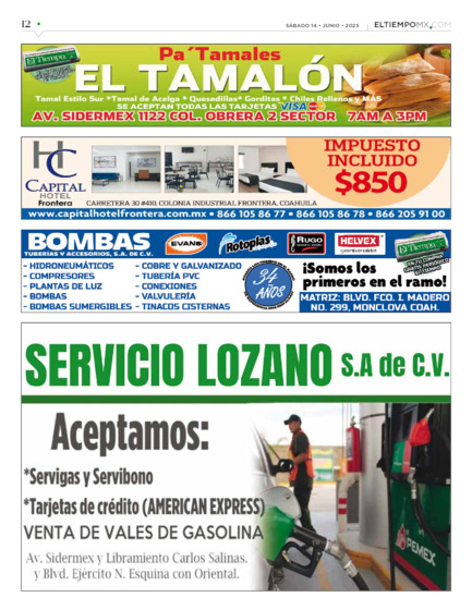 Edición impresa, hoja 12