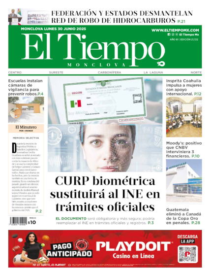 Edición impresa, hoja 1