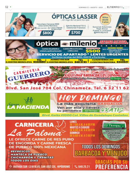 Edición impresa, hoja 12