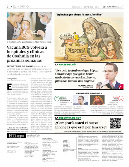 Edición impresa, hoja 2