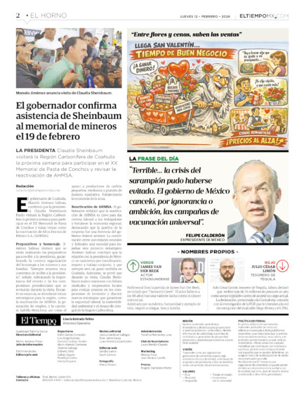 Edición impresa, hoja 2