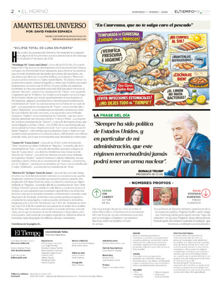 Edición impresa, hoja 2