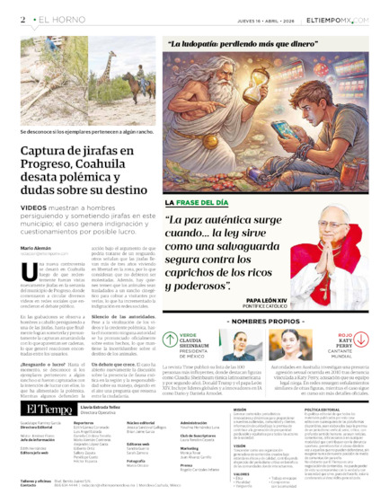 Edición impresa, hoja 2