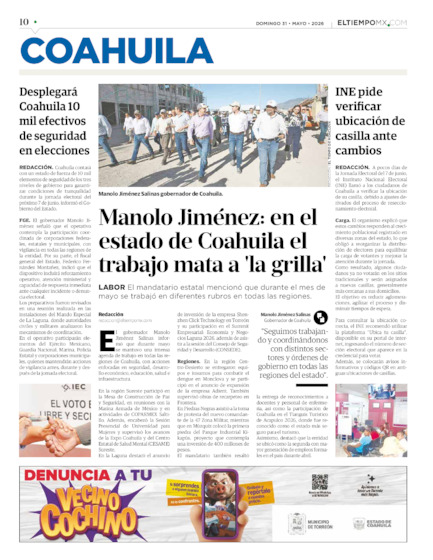 Edición impresa, hoja 10