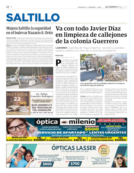 Edición impresa, hoja 12