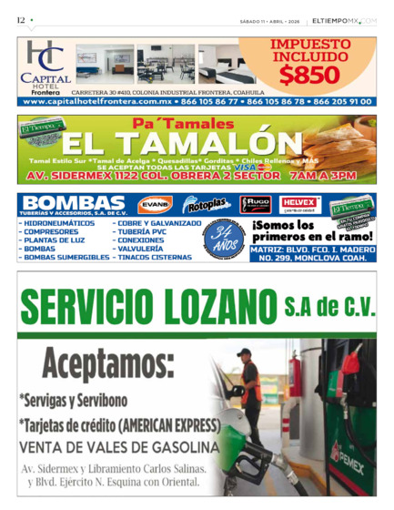 Edición impresa, hoja 12