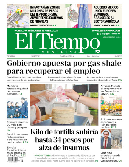 Edición impresa, hoja 1