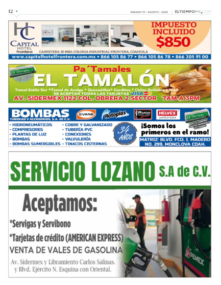 Edición impresa, hoja 12